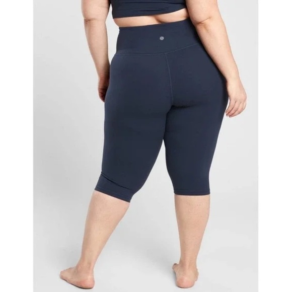 Athleta Leggings 1X Navy Cropped Leggings - Picture 1 of 7